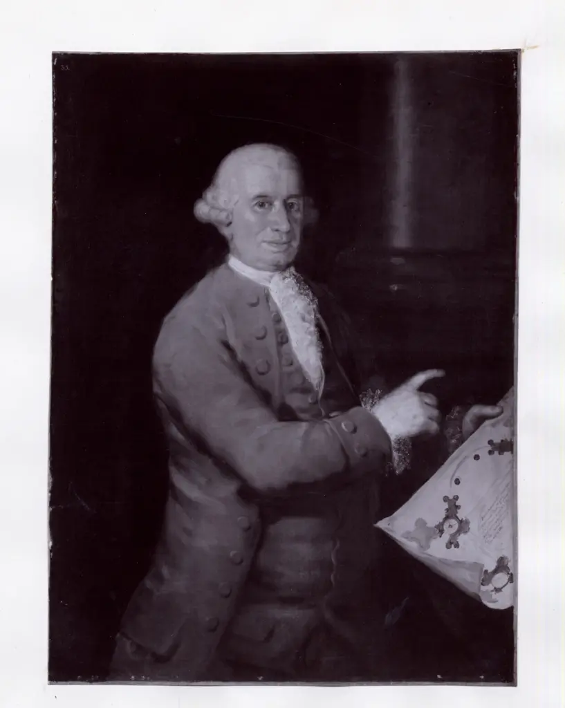 Anonimo , de Goya Y Lucientes, Francisco Jose - sec. XVIII - Arch. Don Ventura Rodriguez , fronte