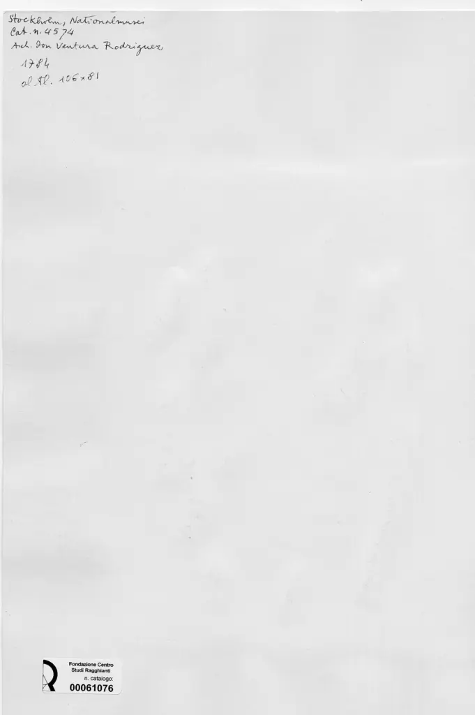 Anonimo , de Goya Y Lucientes, Francisco Jose - sec. XVIII - Arch. Don Ventura Rodriguez , retro