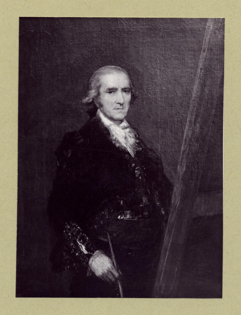Anonimo , de Goya Y Lucientes, Francisco Jose - sec. XVIII - Il pittore Francisco Bayeu , fronte