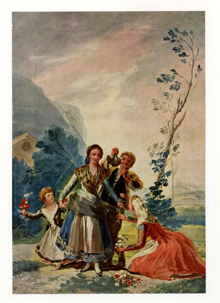 Anonimo , de Goya Y Lucientes, Francisco Jose - sec. XVIII - La primavera , fronte