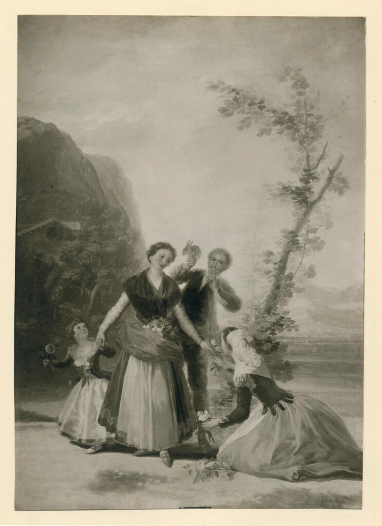 Anonimo , de Goya Y Lucientes, Francisco Jose - sec. XVIII - Las Floreras , fronte