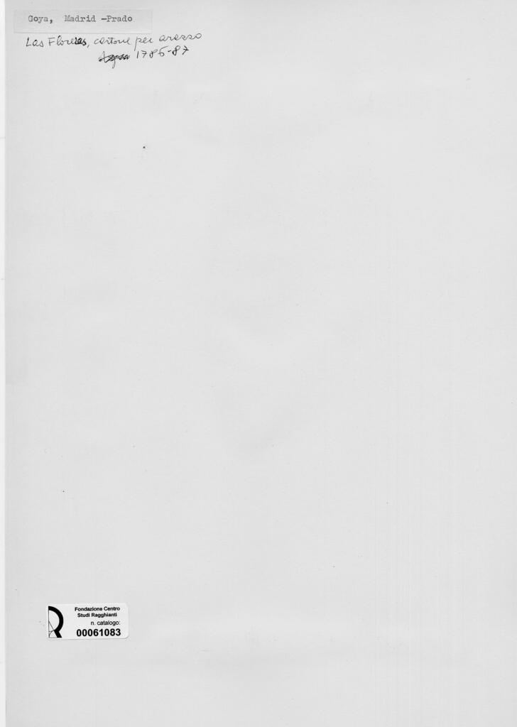 Anonimo , de Goya Y Lucientes, Francisco Jose - sec. XVIII - Las Floreras , retro