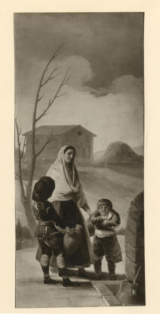 Anonimo , de Goya Y Lucientes, Francisco Jose - sec. XVIII - Las Pobres en la fuente , fronte
