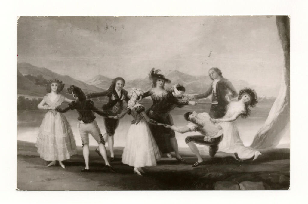 Anonimo , de Goya Y Lucientes, Francisco Jose - sec. XVIII - La Gallina ciega , fronte