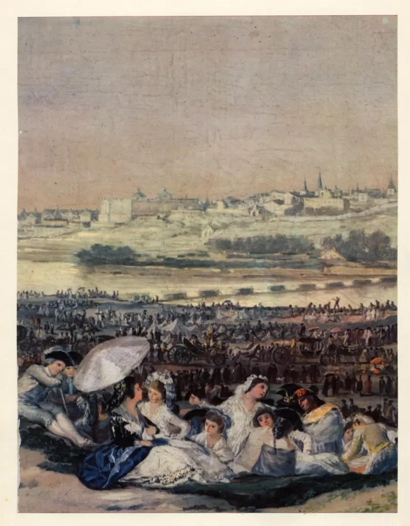 Anonimo , de Goya Y Lucientes, Francisco Jose - sec. XVIII - Pradera de S. Isidro , fronte