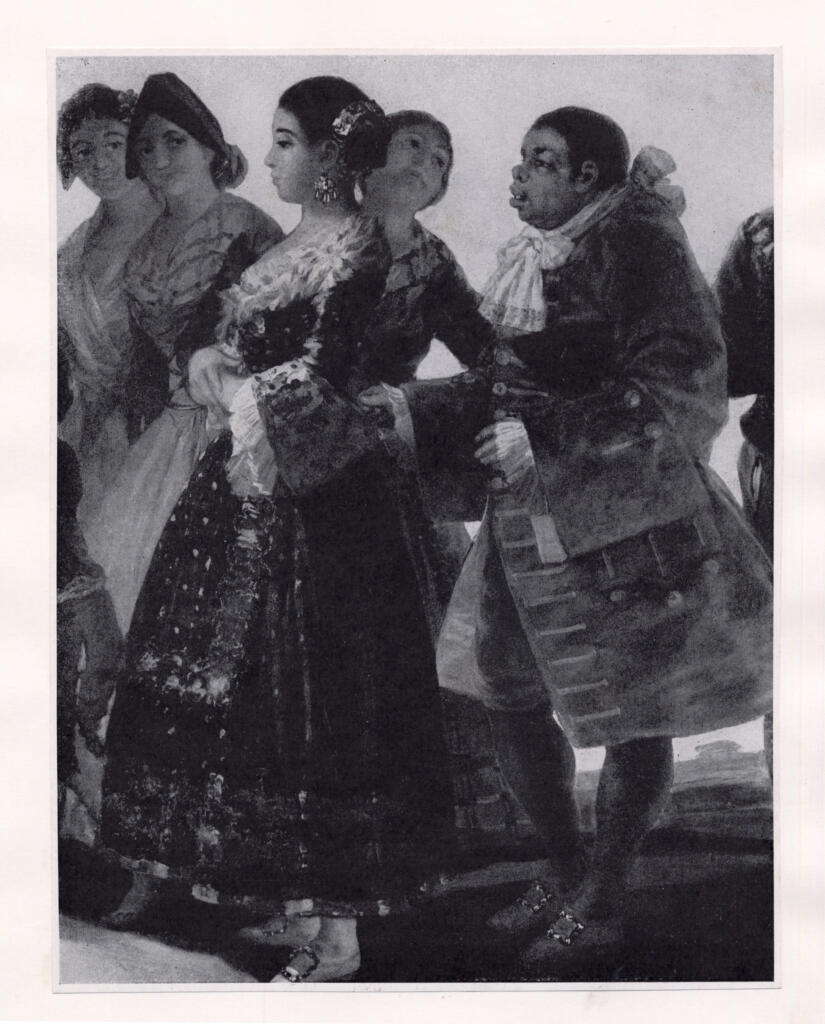 Anonimo , de Goya Y Lucientes, Francisco Jose - sec. XVIII - La Boda (particolare) , fronte