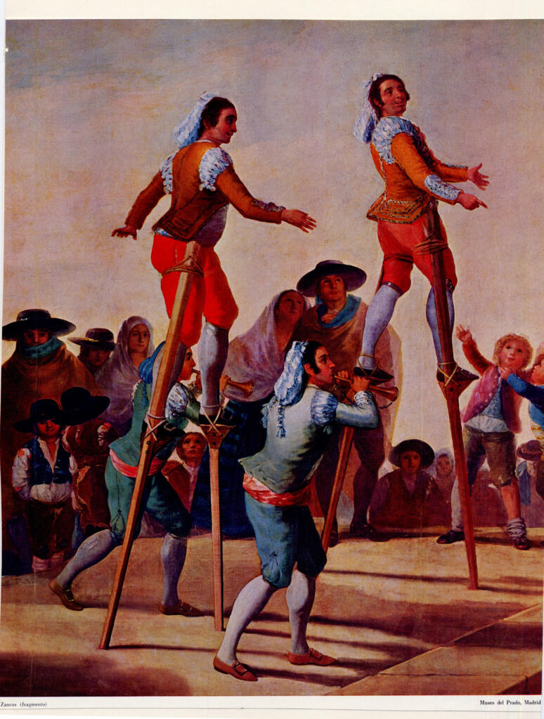 Anonimo , de Goya Y Lucientes, Francisco Jose - sec. XVIII - Los zancos , fronte
