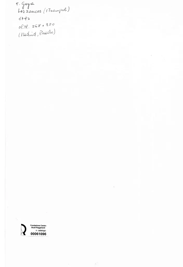 Anonimo , de Goya Y Lucientes, Francisco Jose - sec. XVIII - Los zancos , retro