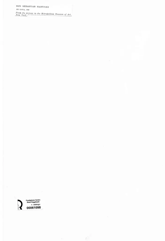 Anonimo , de Goya Y Lucientes, Francisco Jose - sec. XVIII - Don Sebastian Martinez , retro