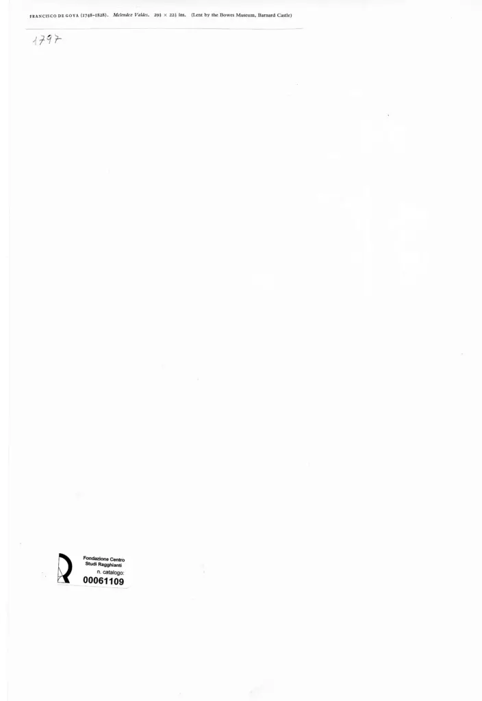 Anonimo , de Goya Y Lucientes, Francisco Jose - sec. XVIII , retro