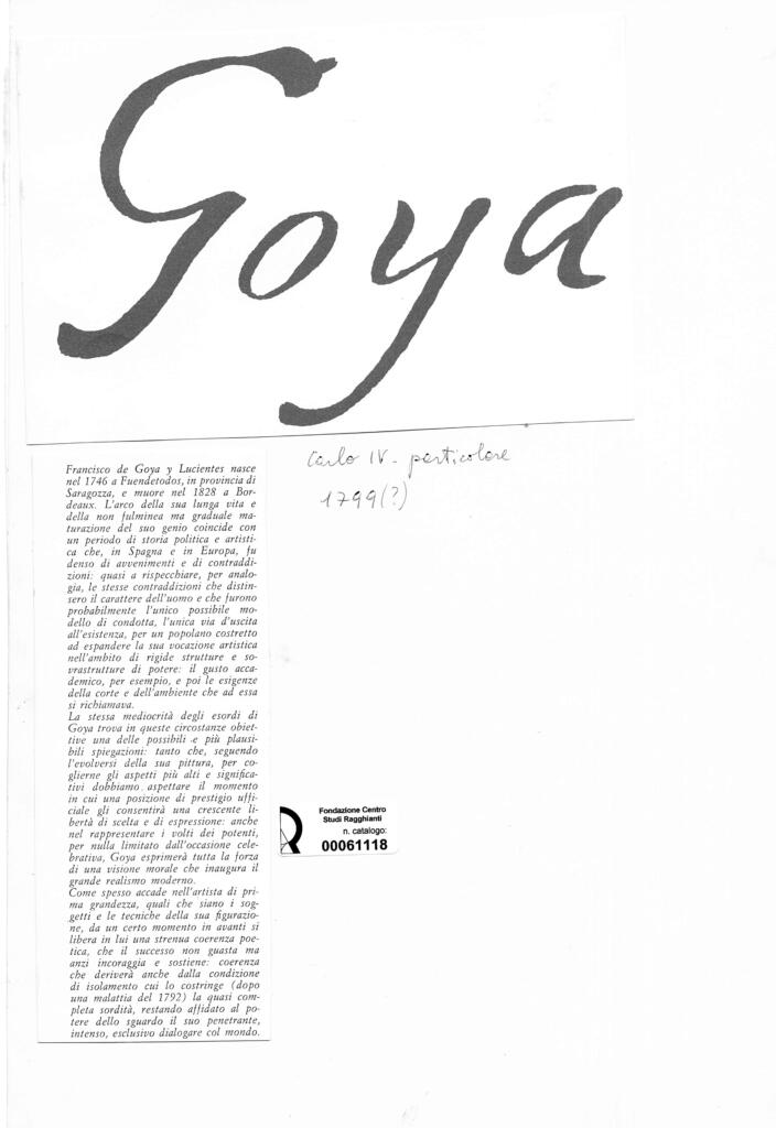 Anonimo , de Goya Y Lucientes, Francisco Jose - sec. XVIII - Carlo IV a cavallo (particolare) , retro