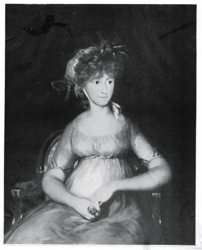 Anonimo , de Goya Y Lucientes, Francisco Jose - sec. XIX - La Contessa di Chinchon seduta (particolare) , fronte