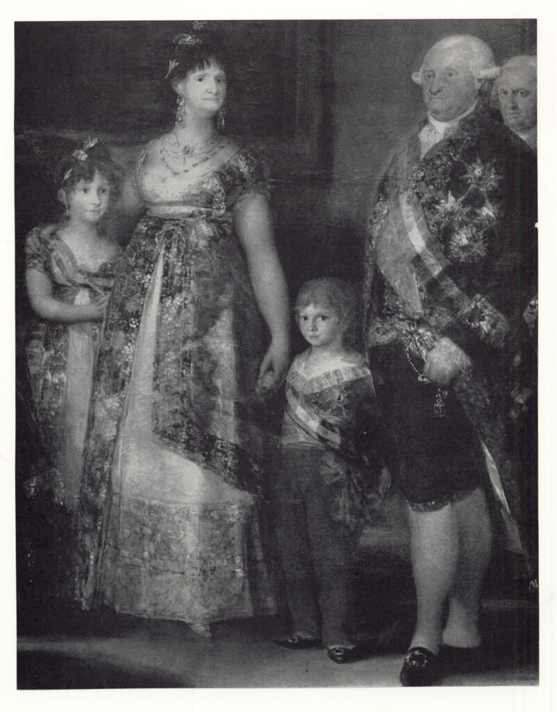 Anonimo , de Goya Y Lucientes, Francisco Jose - sec. XIX - Carlos IV y su Familia (particolare) , fronte