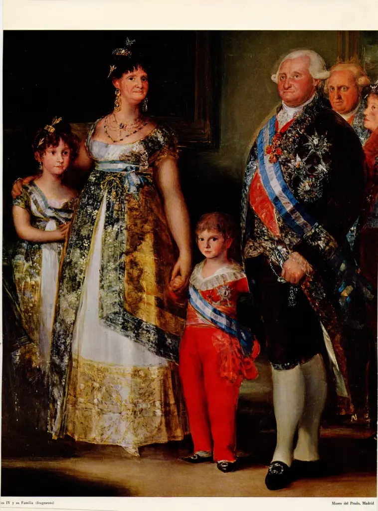 Anonimo , de Goya Y Lucientes, Francisco Jose - sec. XIX - Carlos IV y su Familia (particolare) , fronte