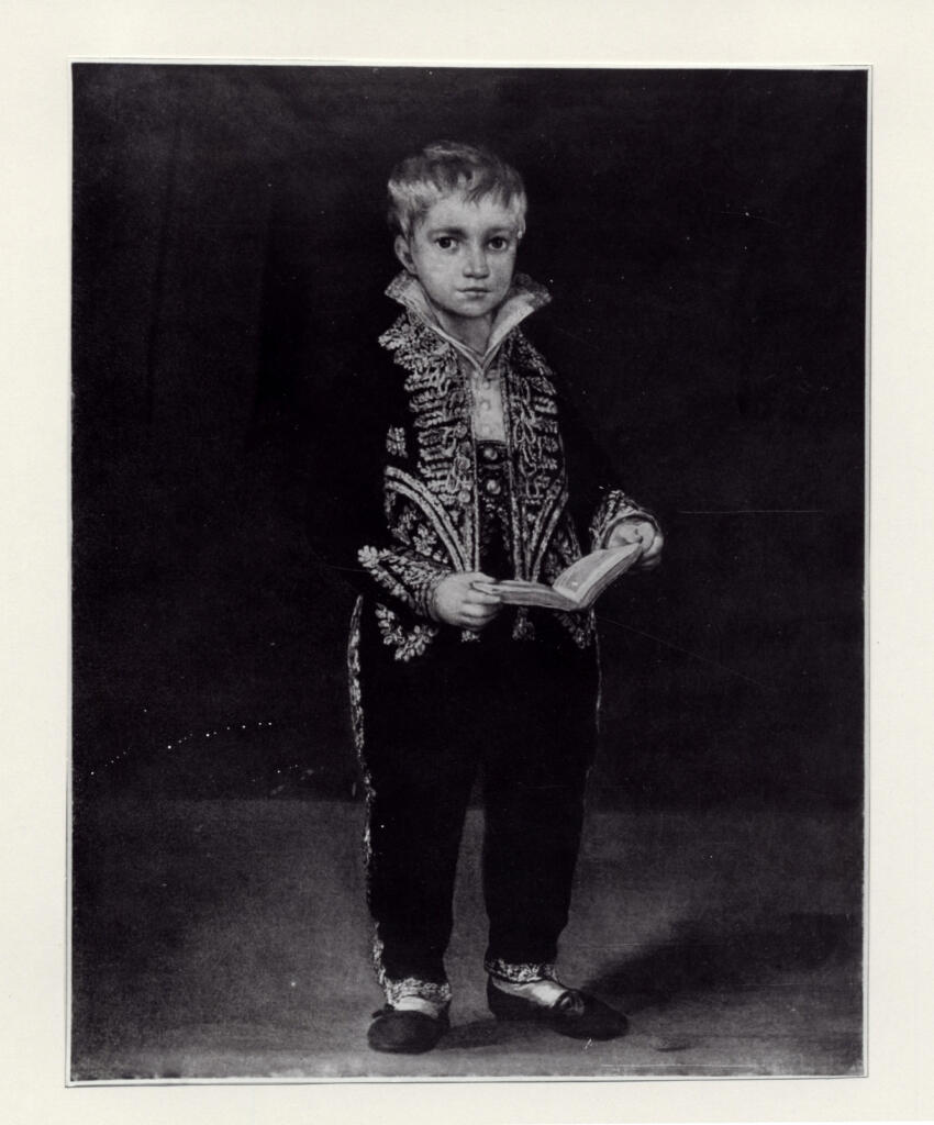 Anonimo , de Goya Y Lucientes, Francisco Jose - sec. XIX - Portrait de Victor Guye, en uniforme de page du Roi Joseph , fronte