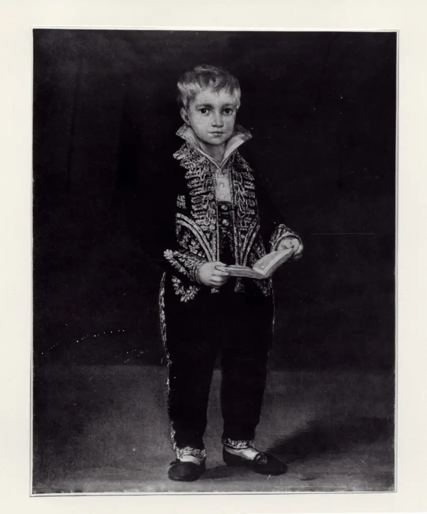 Anonimo , de Goya Y Lucientes, Francisco Jose - sec. XIX - Portrait de Victor Guye, en uniforme de page du Roi Joseph , fronte