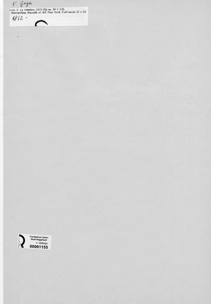Anonimo , de Goya Y Lucientes, Francisco Jose - sec. XIX - La corrida , retro