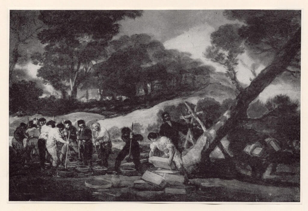 Anonimo , de Goya Y Lucientes, Francisco Jose - sec. XIX - Fundicion de balas y Fabricacion de polvora , fronte
