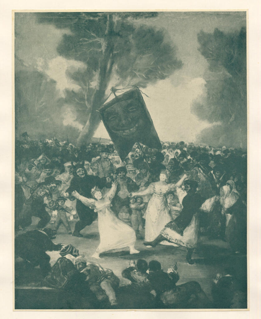 Anonimo , de Goya Y Lucientes, Francisco Jose - sec. XIX - Scene di Carnevale - La sepoltura della sardina , fronte