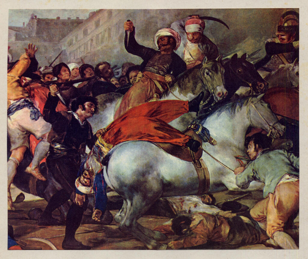 Anonimo , de Goya Y Lucientes, Francisco Jose - sec. XIX - Lotta contro i Mamelucchi (particolare) , fronte