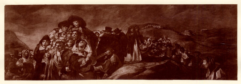 Anonimo , de Goya Y Lucientes, Francisco Jose - sec. XIX - Pellegrinaggio a S. Isidro , fronte