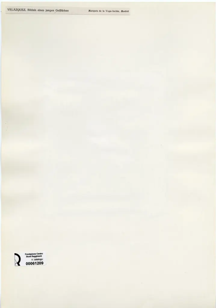 Anonimo , de Goya Y Lucientes, Francisco Jose - sec. XIX - Bildnis eines jungen Gei&fnof;liche , retro