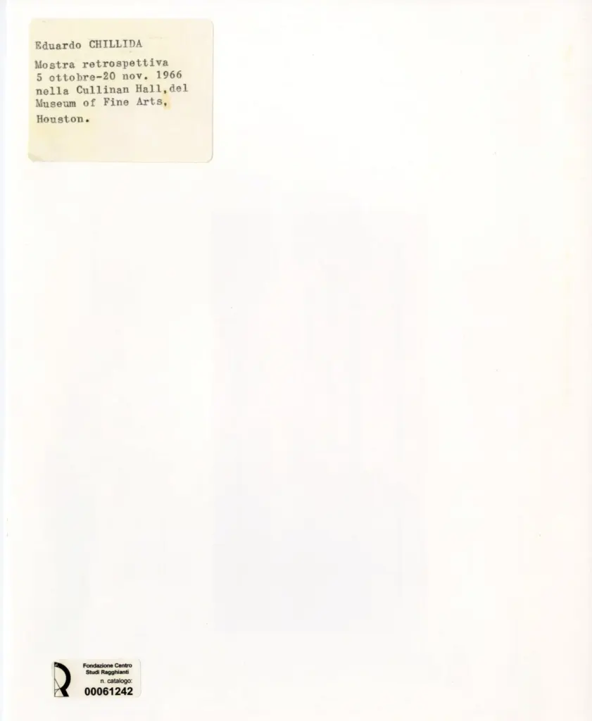 Chillida, Eduardo , retro