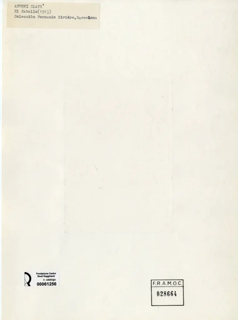 Clav&eacute;, Antoni - sec. XX , retro
