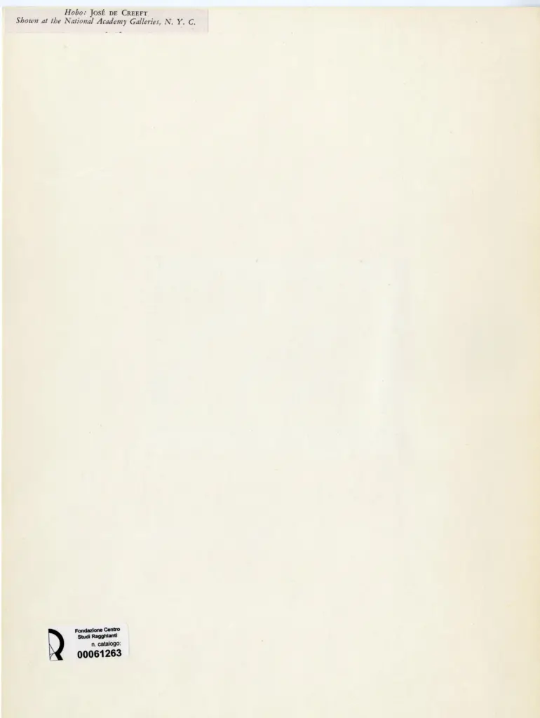 Anonimo , Creeft, José - sec. XX - Figura , retro