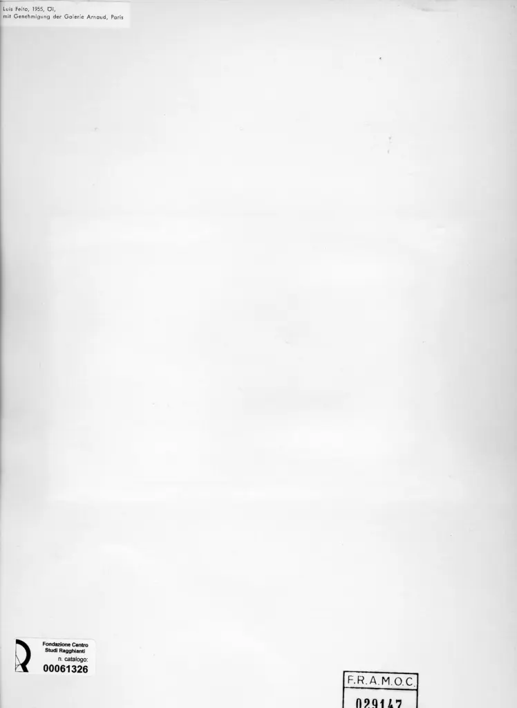 Anonimo , Feito, Luis - sec. XX - Composizione , retro