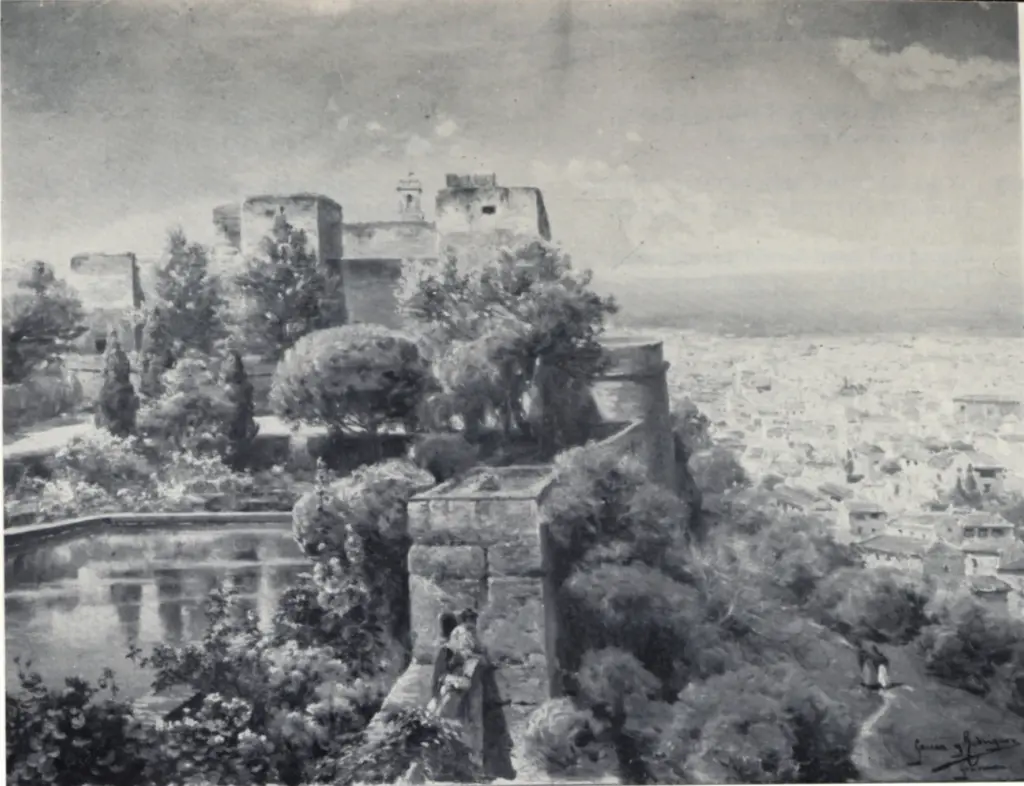 Garcia Y Rodriguez, Manuel , A view over granada -