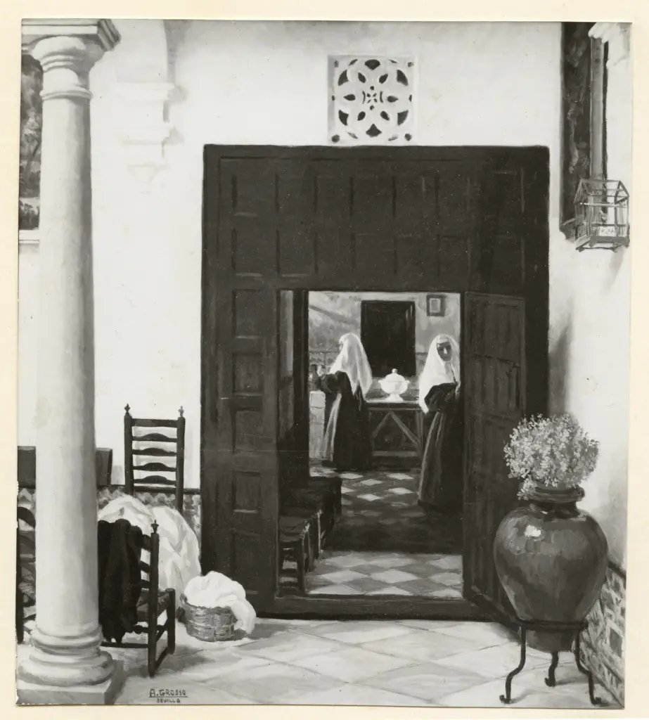 Fotografia Ferruzzi , Grosso, A. - sec. XX - Ospitale de Siviglia , fronte