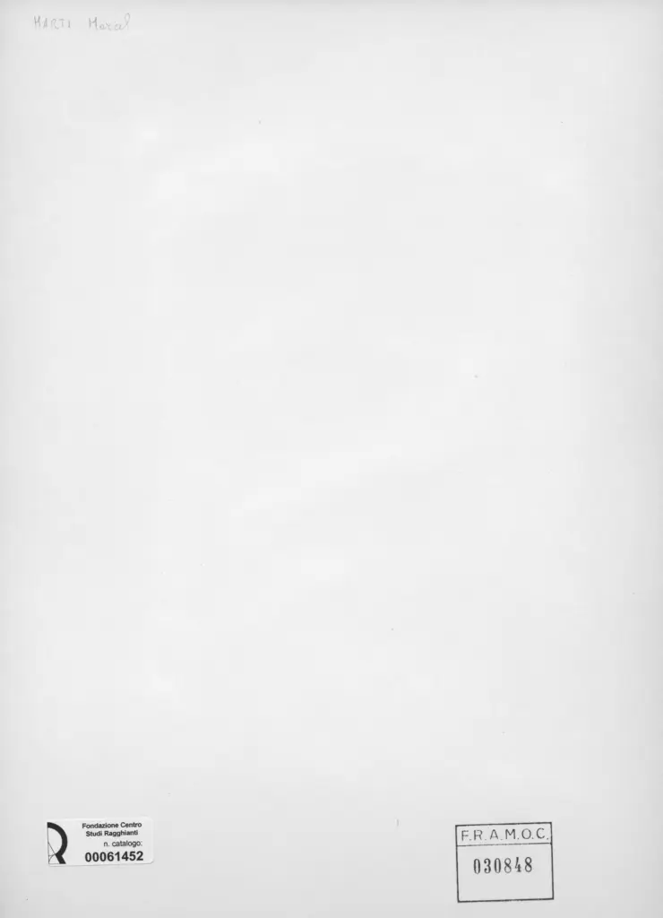 Anonimo , Marti, Marcel - sec. XX - Composizione , retro