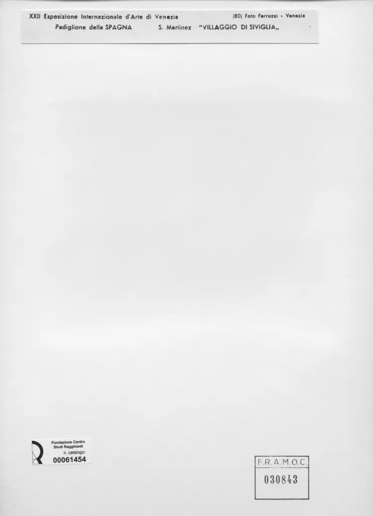 Fotografia Ferruzzi , Martinez, Novillo Cirillo - sec. XX - Villaggio di Siviglia , retro