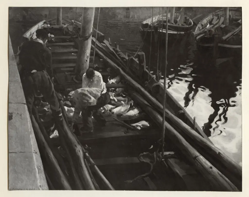 Fotografia Ferruzzi , Martinez Cubells, Enrique - sec. XX - Pescatori del mar Cantabrico , fronte