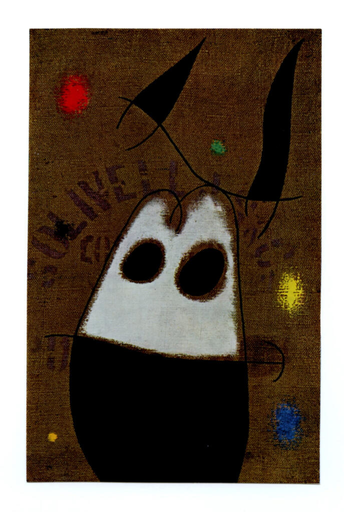 Anonimo , Miró, Joan - sec. XX - Femme et oiseau , fronte