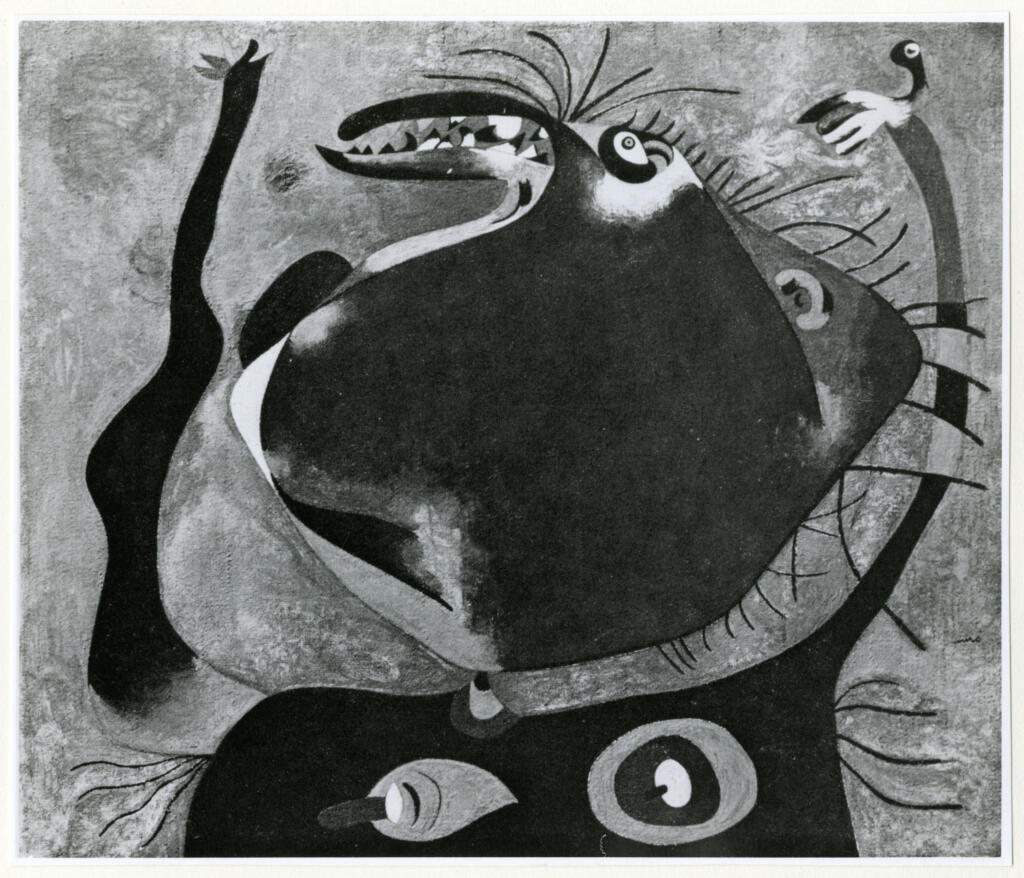 Anonimo , Miró, Joan - sec. XX - Testa di donna , fronte