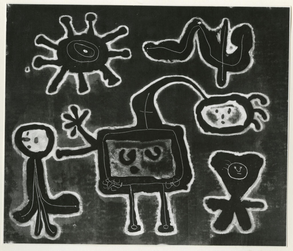 Anonimo , Miró, Joan - sec. XX - Acquaforte della "Serie I" , fronte