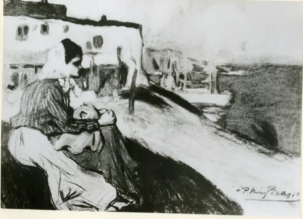 Anonimo , Picasso, Pablo - sec. XIX - Le port , fronte