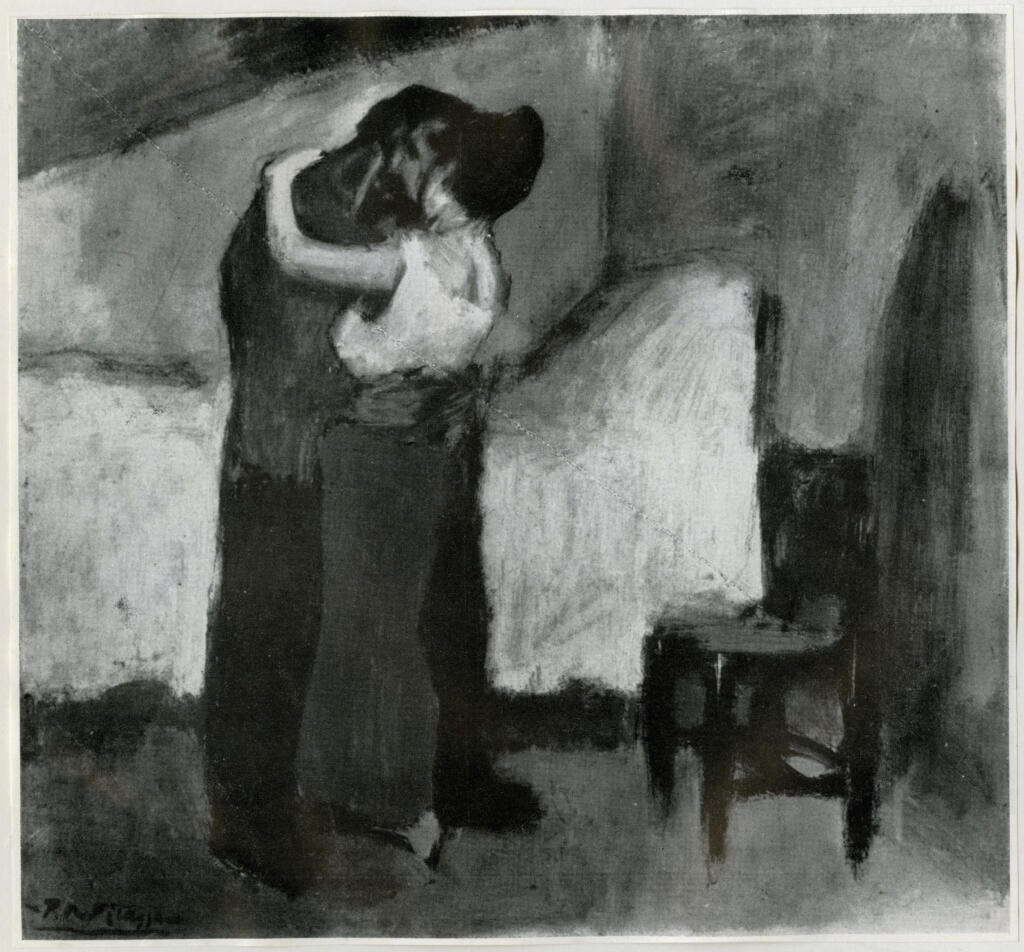 Anonimo , Picasso, Pablo - sec. XX - The Embrace , fronte