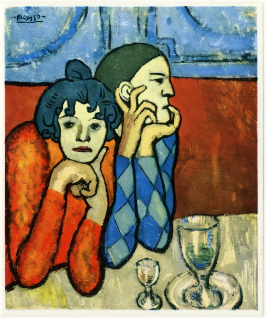 Anonimo , Picasso, Pablo - sec. XX - L'Arlequin et sa compagne , fronte