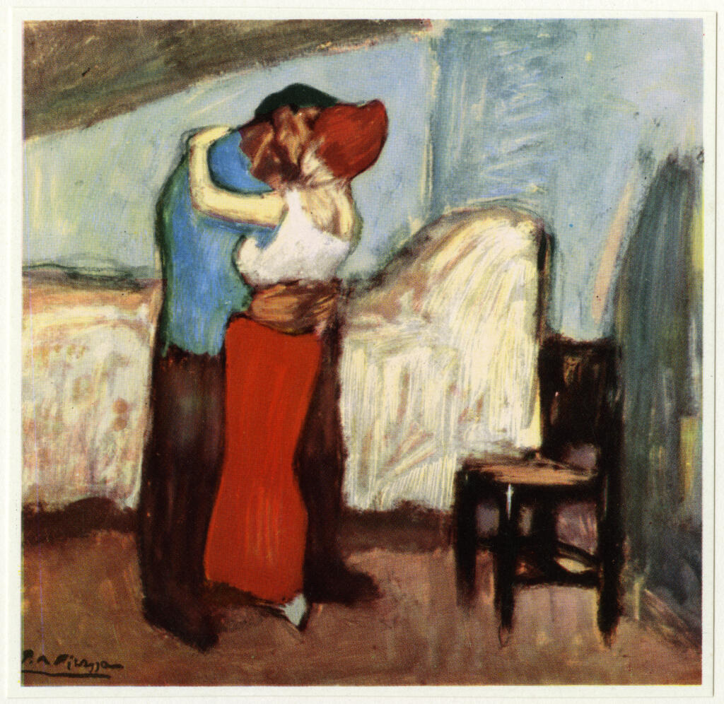 Anonimo , Picasso, Pablo - sec. XX - L'abbraccio , fronte