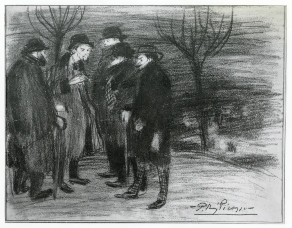 Anonimo , Picasso, Pablo - sec. XX - The Artist at Madrid , fronte