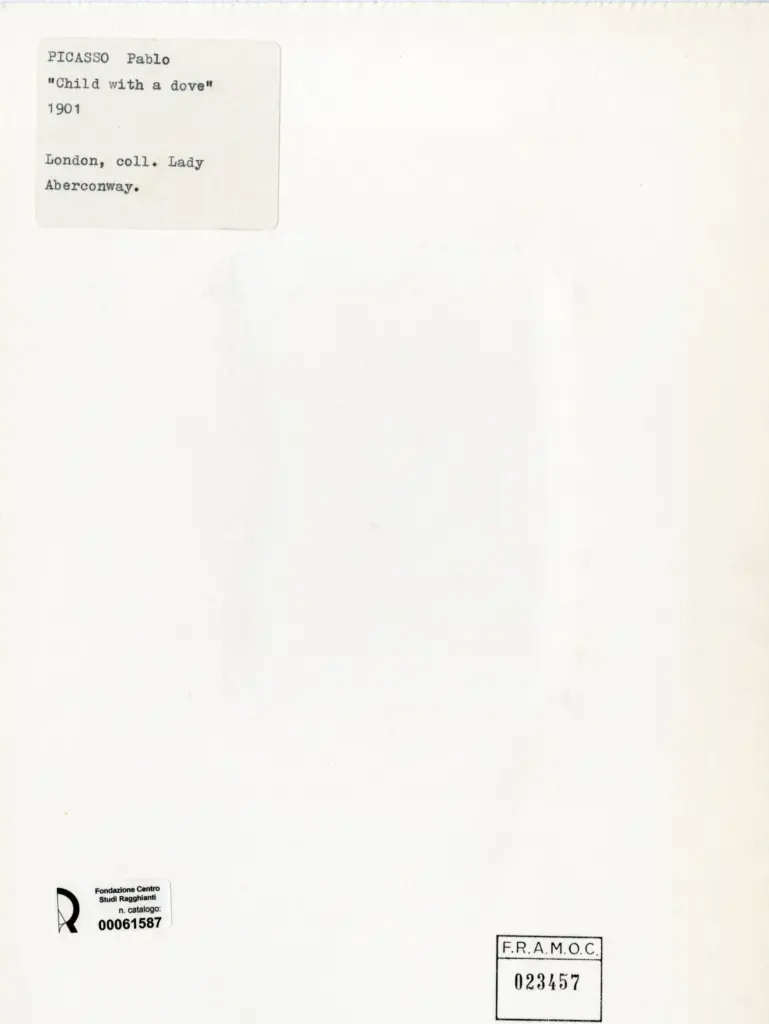 Anonimo , Picasso, Pablo - sec. XX , retro