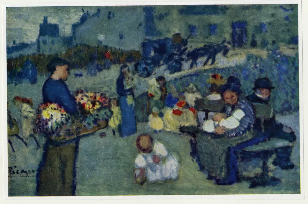 Anonimo , Picasso, Pablo - sec. XX - The flower seller , fronte