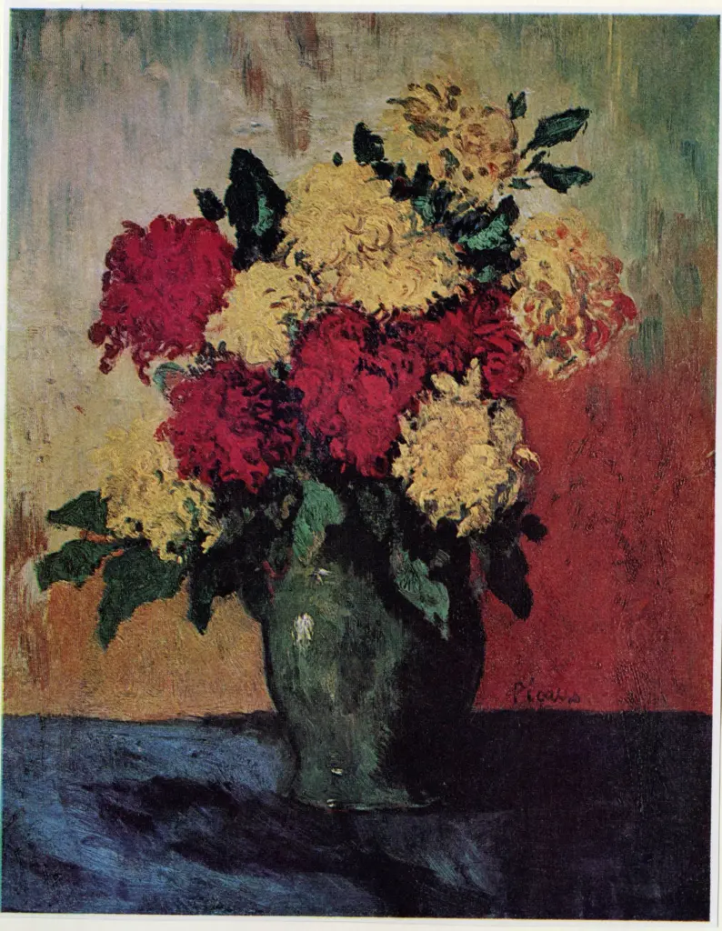 Anonimo , Picasso, Pablo - sec. XX - Chrysanthemums , fronte