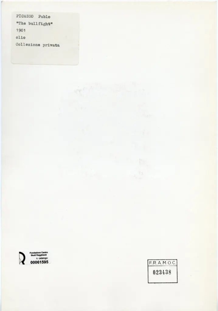 Anonimo , Picasso, Pablo - sec. XX - The bullfight , retro