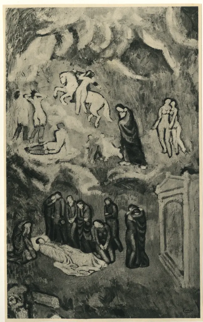 Anonimo , Picasso, Pablo - sec. XX - Mise au tombeau , fronte