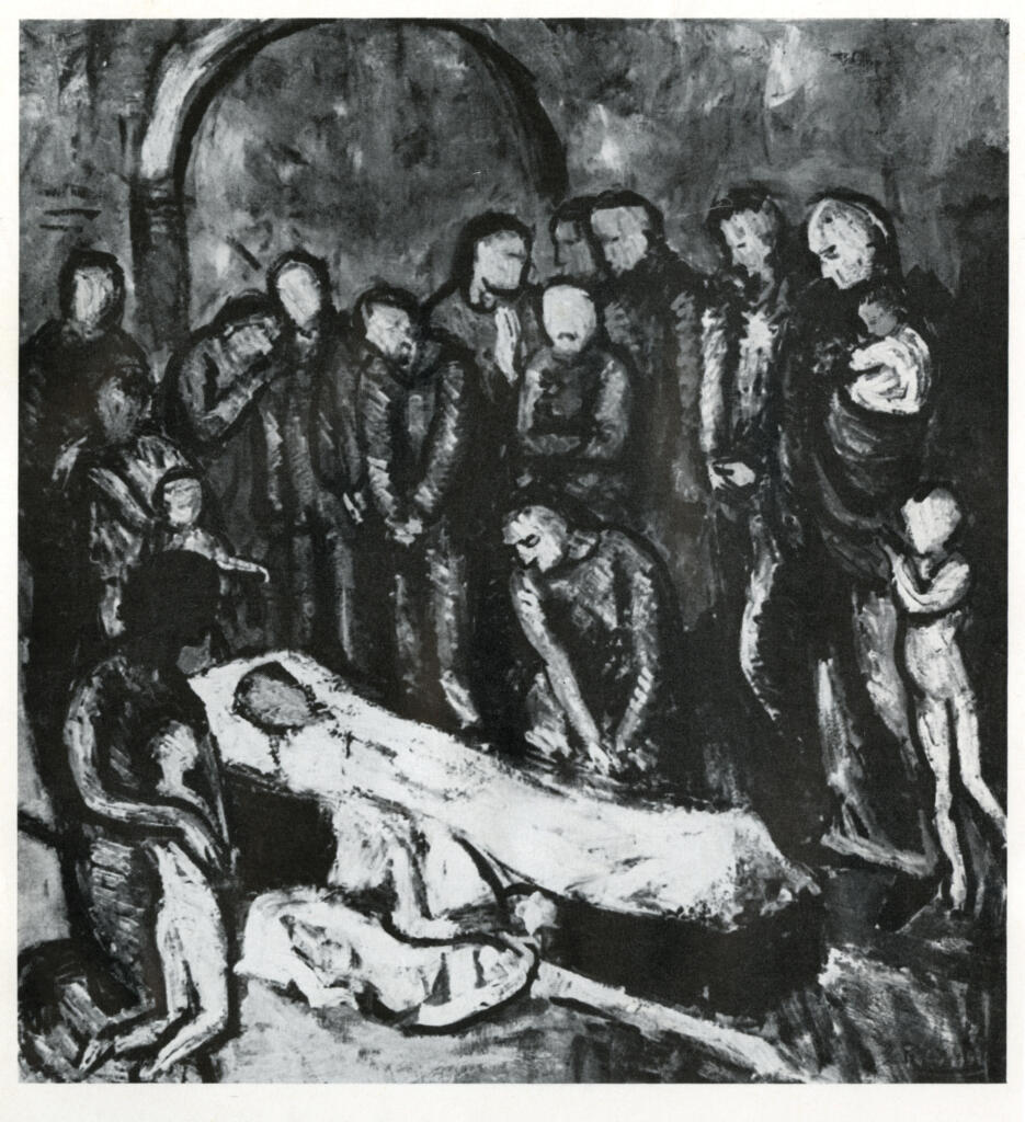 Anonimo , Picasso, Pablo - sec. XX - Begräbnis , fronte
