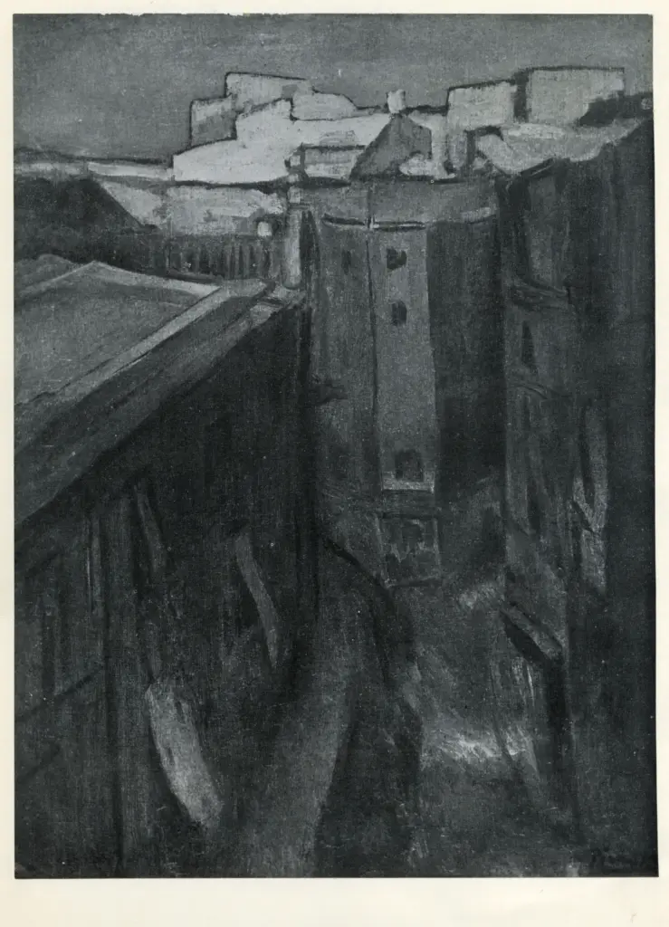 Anonimo , Picasso, Pablo - sec. XX - Barcelone de nuit , fronte